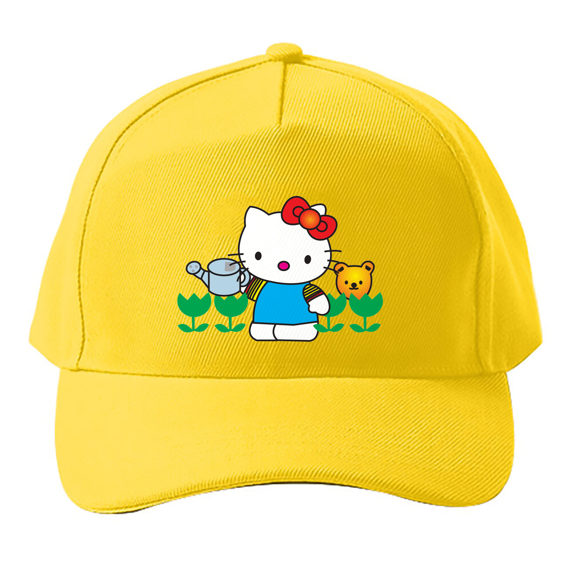 （画像用） Hello Kitty ハローキティ ベースボールキャップ 綿100％ 男女兼用 帽子 スポーツ